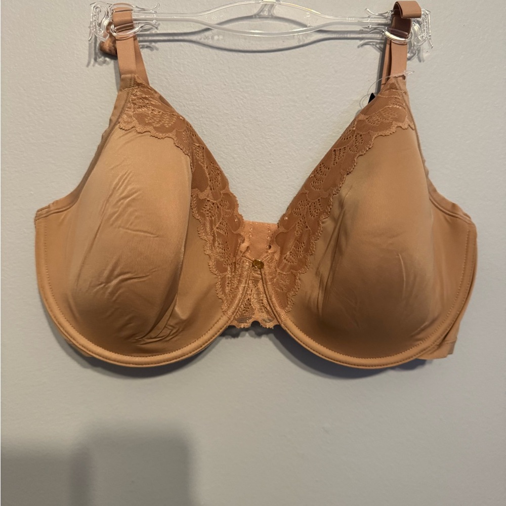 NWT - Natori Refined Underwire Contour - Lace Trimmed Bra Beige 36 DDD - Picture 5 of 6